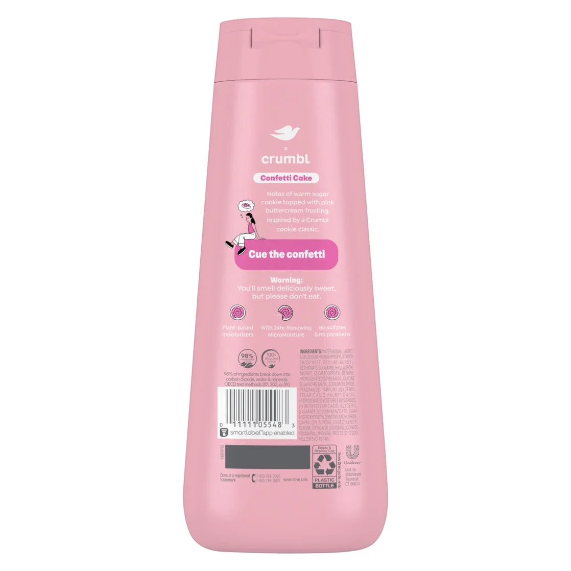 Crumbl Body Wash Confetti Cake, 20 Fl Oz